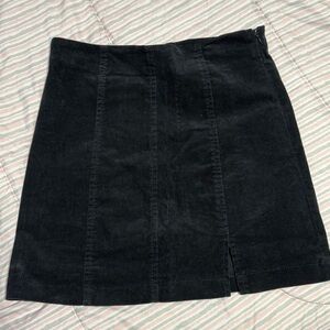 Forever 21 Black Corduroy Mini Skirt Size S
